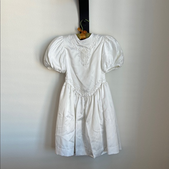 Nicole Other - Nicole Girls Formal/First Communion Ivory Dress with Puff Sleeves